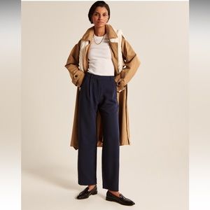 Tailored relaxed straight pants - Abercrombie & Fitch